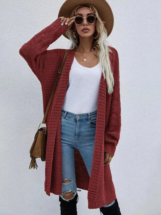 EB | Strick Lang Frauen Strickjacke Pullover