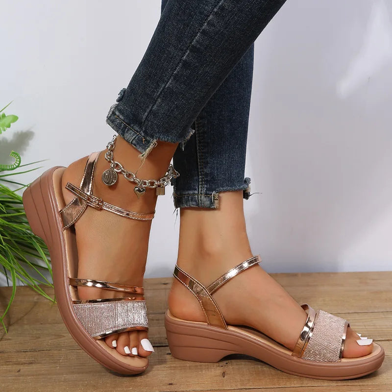 EB | Orthopädische Sandalen mit Keilabsatz