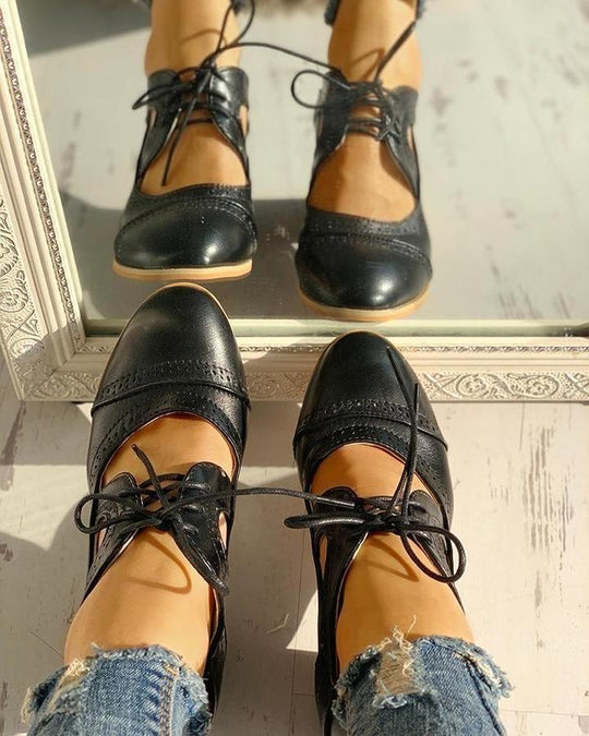 EB | Weinlese Schuhe für Damen Stilvolle Komfortschuhe Im Retro Look