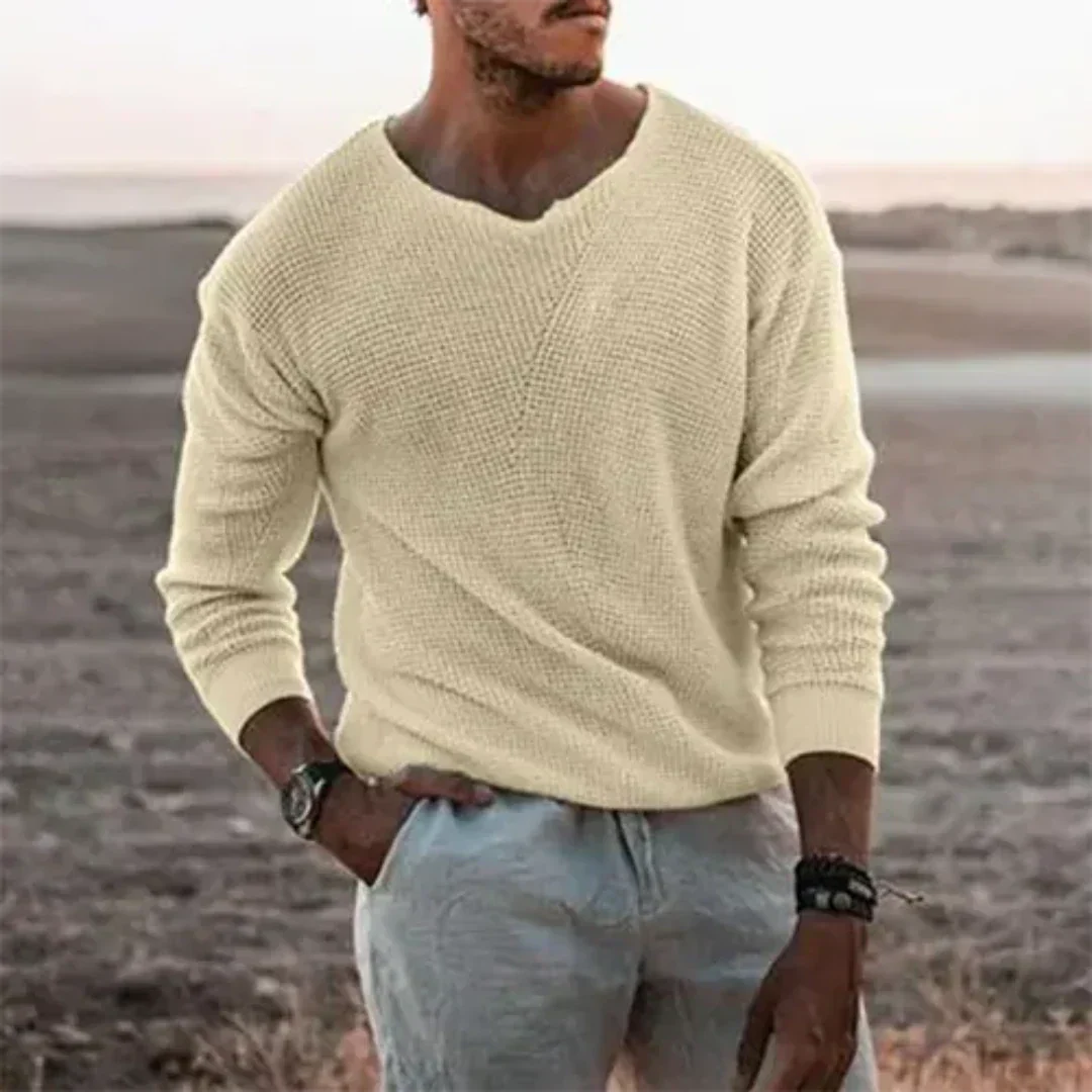 EB | Wärmer Herren Strickpullover mit langen Ärmeln