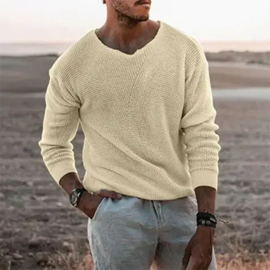 EB | Wärmer Herren Strickpullover mit langen Ärmeln