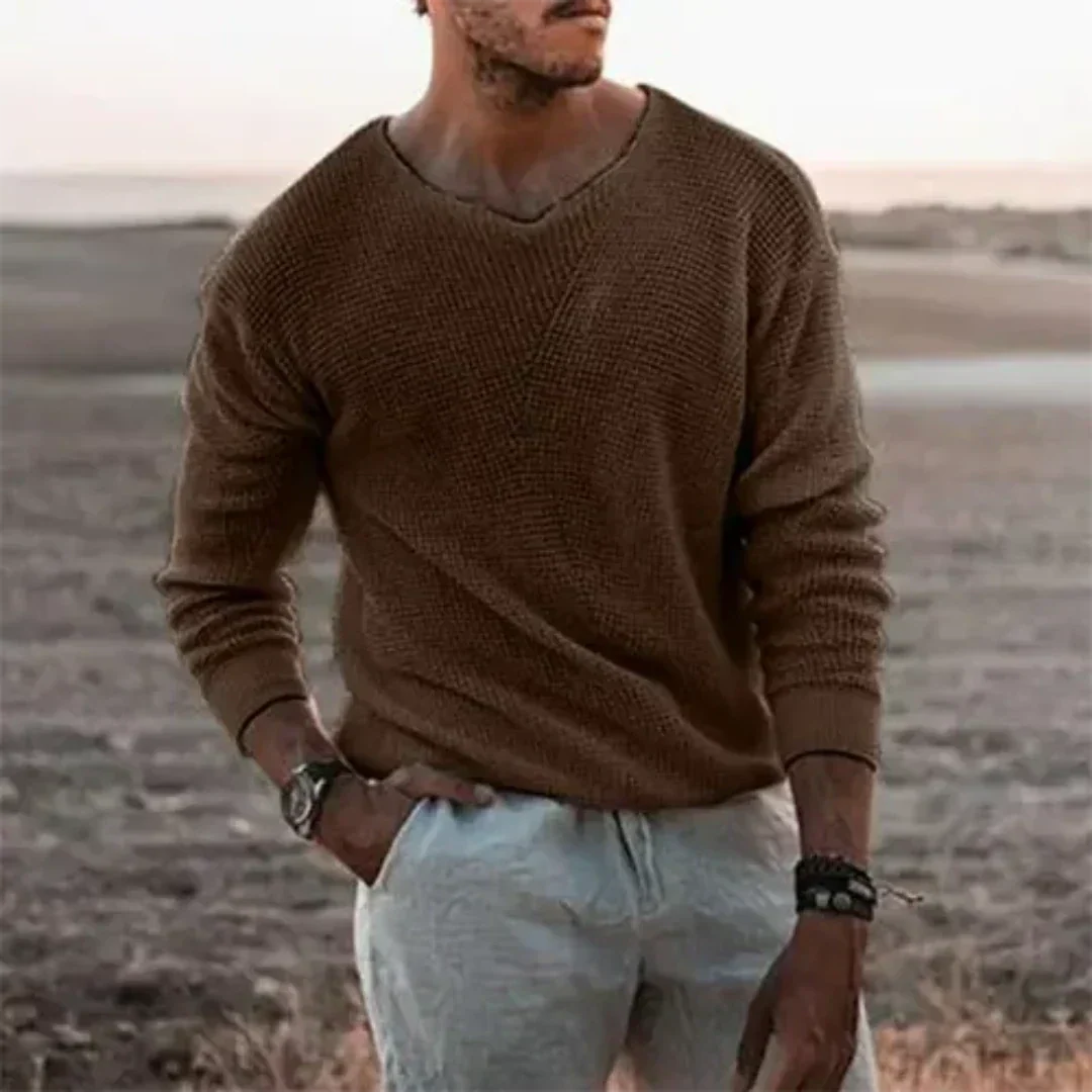 EB | Wärmer Herren Strickpullover mit langen Ärmeln
