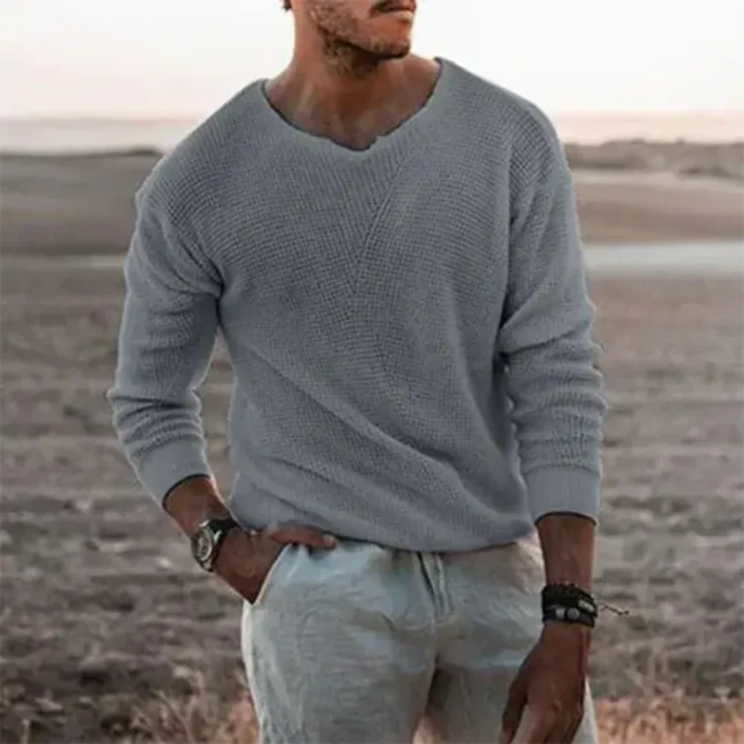 EB | Wärmer Herren Strickpullover mit langen Ärmeln