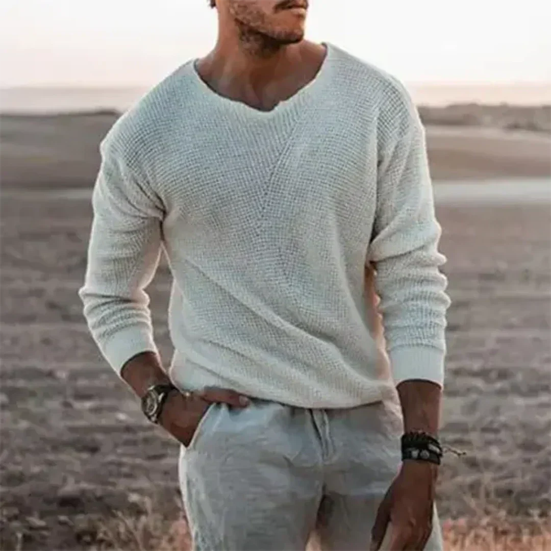 EB | Wärmer Herren Strickpullover mit langen Ärmeln