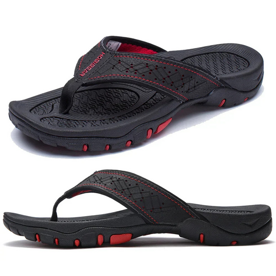 EB | Herren Schwarz Outdoor Sandalen Robust