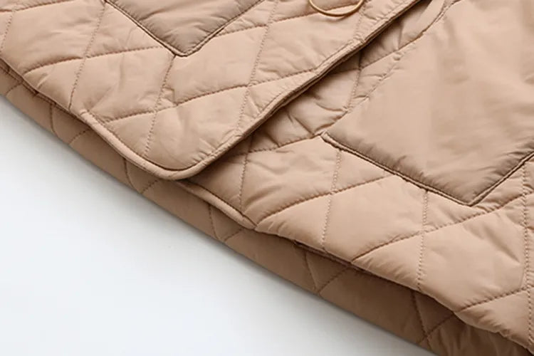 EB | Übergröße Argyle-Muster Polsterjacke - Stilvoll & Bequem