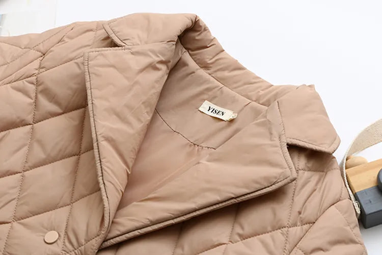 EB | Übergröße Argyle-Muster Polsterjacke - Stilvoll & Bequem