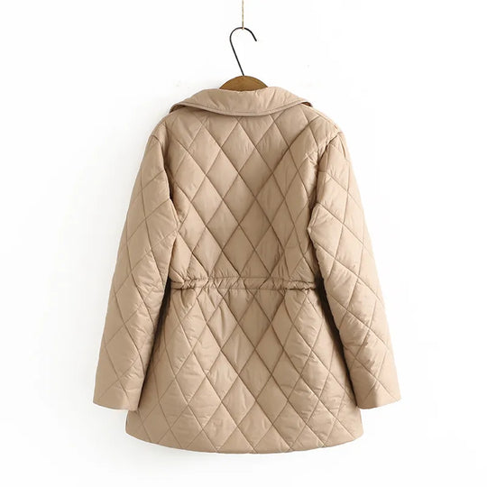 EB | Übergröße Argyle-Muster Polsterjacke - Stilvoll & Bequem