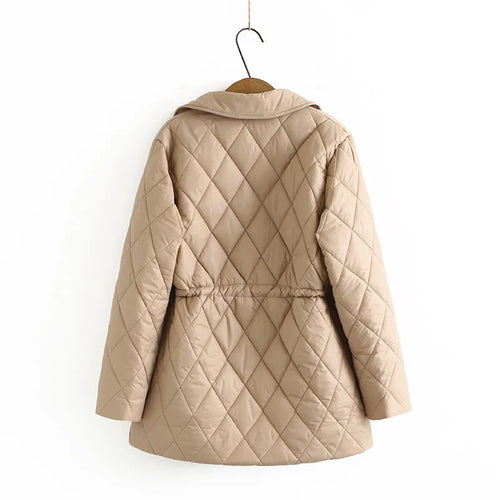 EB | Übergröße Argyle-Muster Polsterjacke - Stilvoll & Bequem