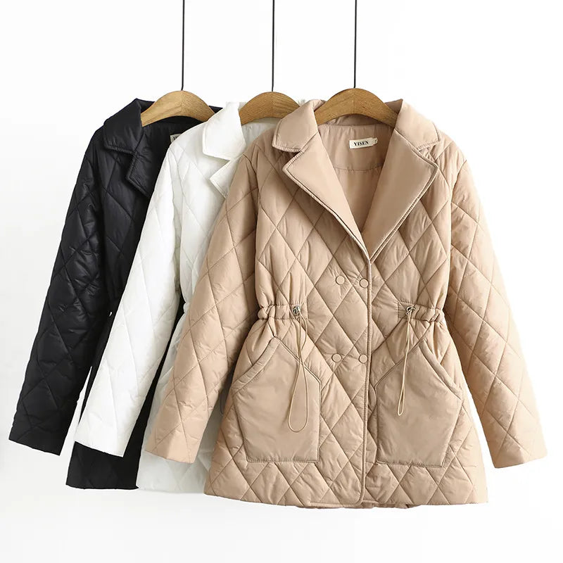 EB | Übergröße Argyle-Muster Polsterjacke - Stilvoll & Bequem