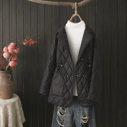 EB | Übergröße Argyle-Muster Polsterjacke - Stilvoll & Bequem