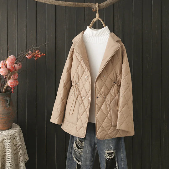 EB | Übergröße Argyle-Muster Polsterjacke - Stilvoll & Bequem