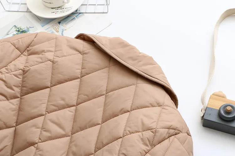 EB | Übergröße Argyle-Muster Polsterjacke - Stilvoll & Bequem
