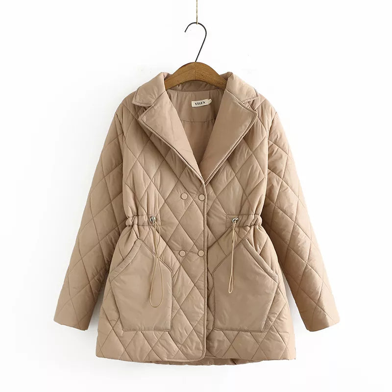 EB | Übergröße Argyle-Muster Polsterjacke - Stilvoll & Bequem