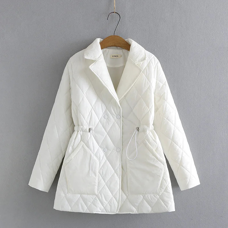 EB | Übergröße Argyle-Muster Polsterjacke - Stilvoll & Bequem
