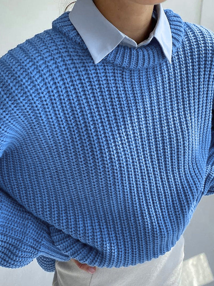 EB | Übergröße Grobstrickpullover für Damen