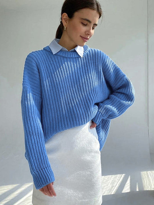 EB | Übergröße Grobstrickpullover für Damen