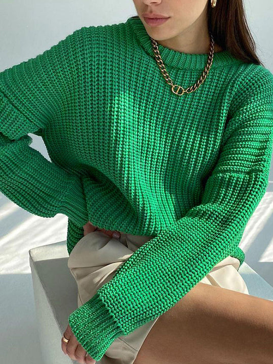 EB | Übergröße Grobstrickpullover für Damen