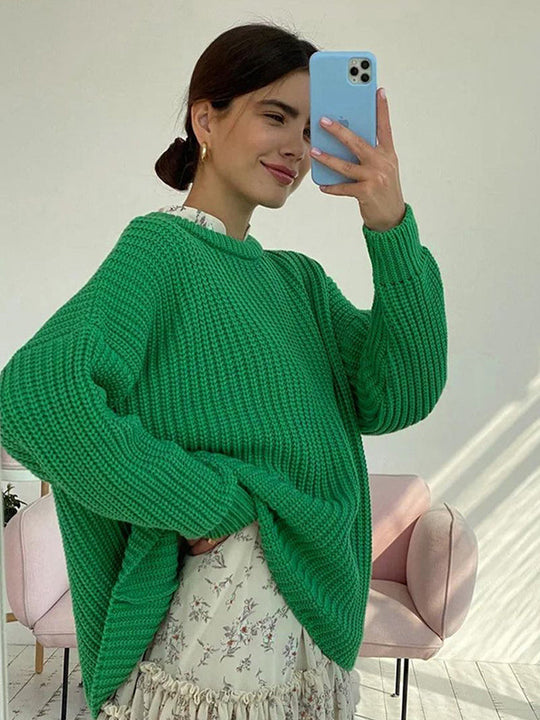 EB | Übergröße Grobstrickpullover für Damen