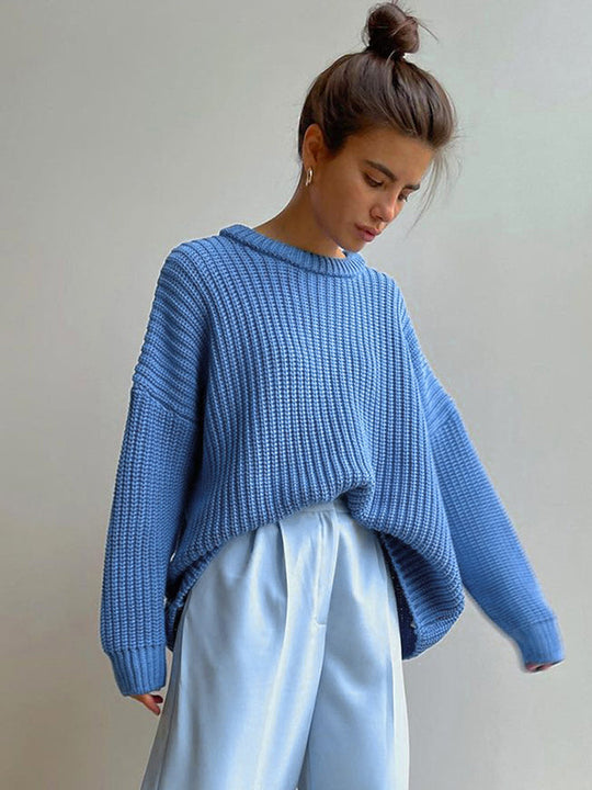 EB | Übergröße Grobstrickpullover für Damen