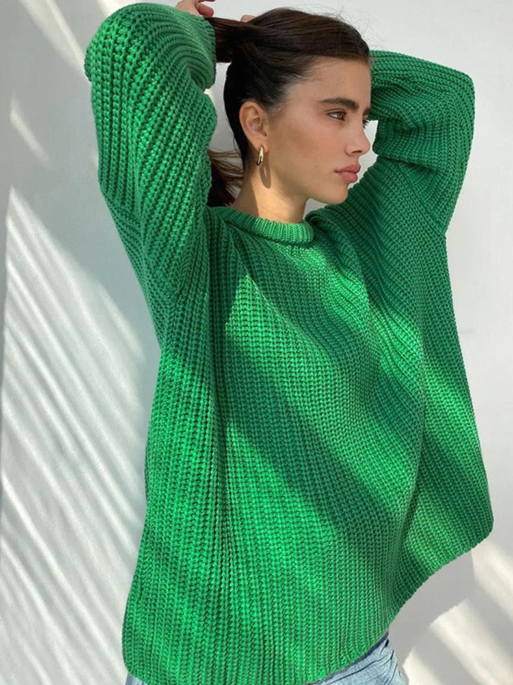 EB | Übergröße Grobstrickpullover für Damen