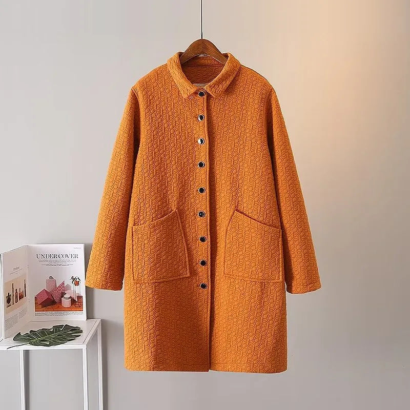 EB | Übergroße Prägung Dicke Jacke - Stylisch & Warm