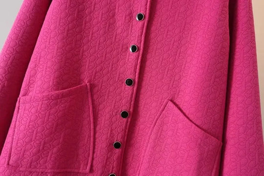 EB | Übergroße Prägung Dicke Jacke - Stylisch & Warm