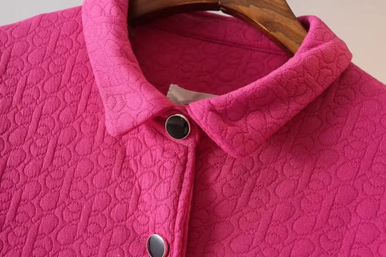 EB | Übergroße Prägung Dicke Jacke - Stylisch & Warm