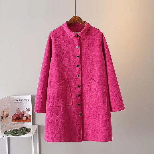 EB | Übergroße Prägung Dicke Jacke - Stylisch & Warm