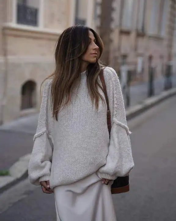 EB | Übergroßer Strickpullover für Damen