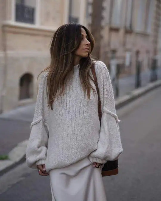 EB | Übergroßer Strickpullover für Damen