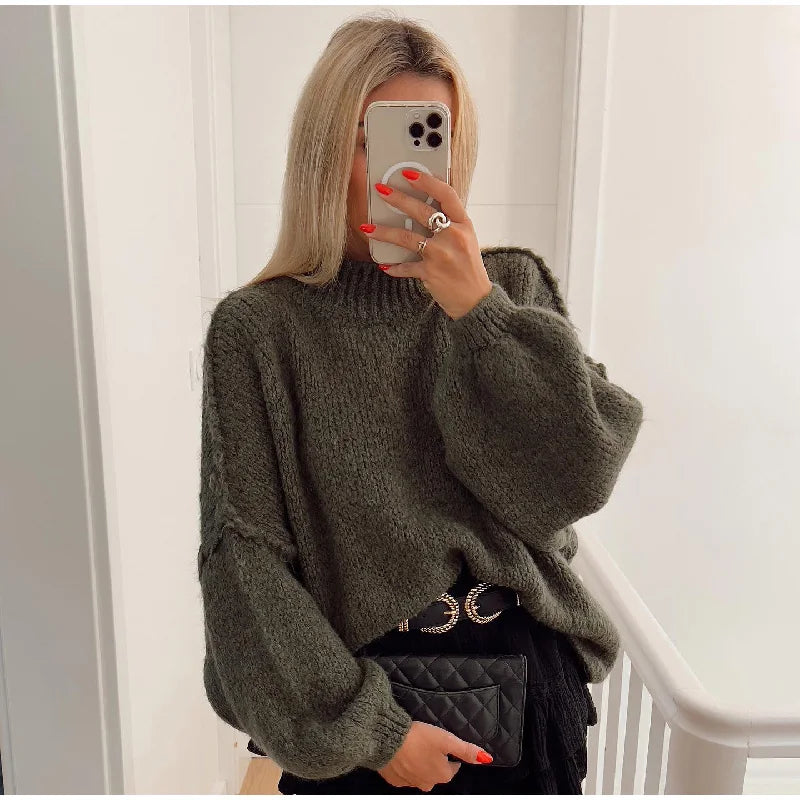 EB | Übergroßer Strickpullover für Damen