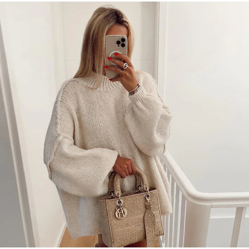 EB | Übergroßer Strickpullover für Damen