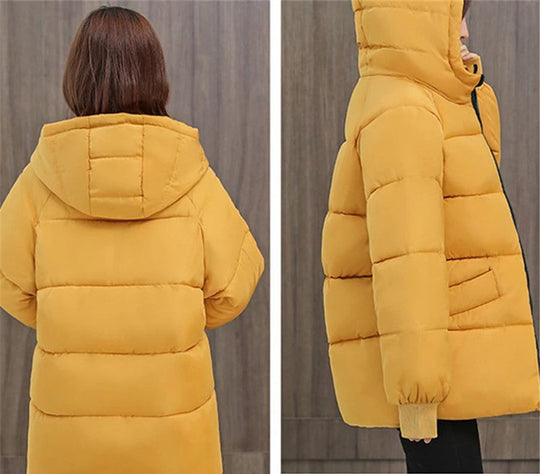 EB | Oversized Gepolsterter Baumwollparka mit Kapuze - Bequem & Stilvoll
