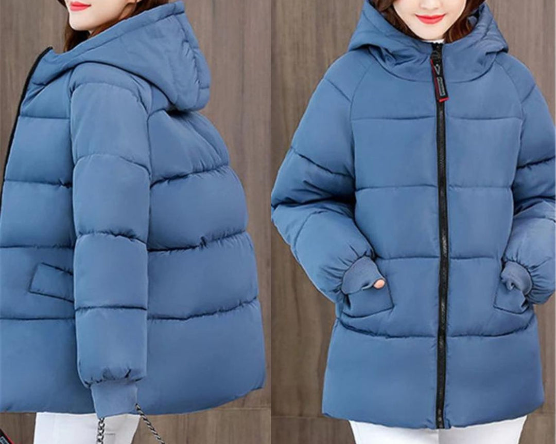EB | Oversized Gepolsterter Baumwollparka mit Kapuze - Bequem & Stilvoll