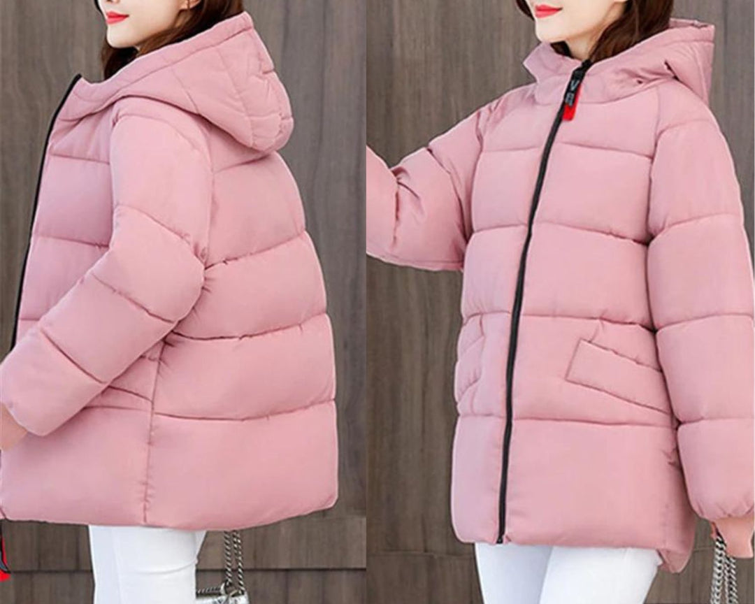 EB | Oversized Gepolsterter Baumwollparka mit Kapuze - Bequem & Stilvoll