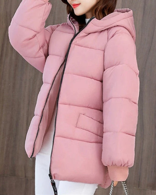EB | Oversized Gepolsterter Baumwollparka mit Kapuze - Bequem & Stilvoll