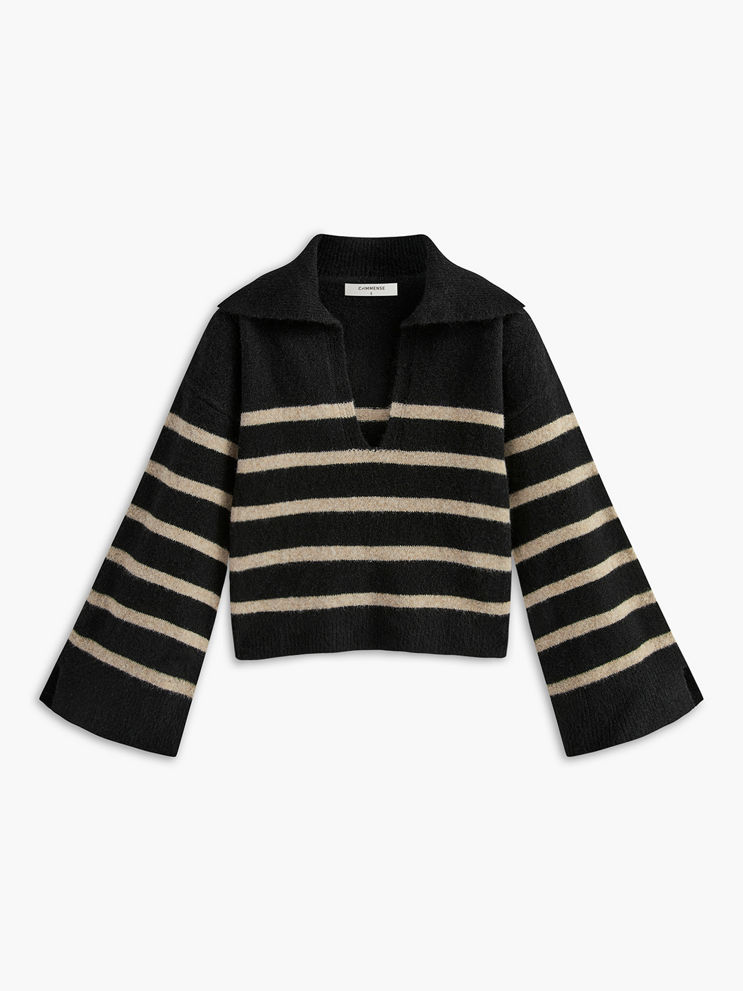 EB | Übergroßer Gestreifter Pullover für Frauen