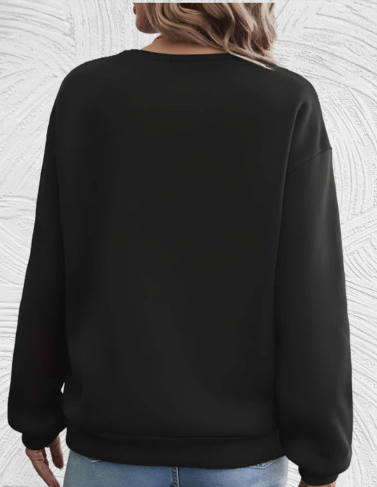 EB | Oversized Damenpullover mit Rundhalsausschnitt
