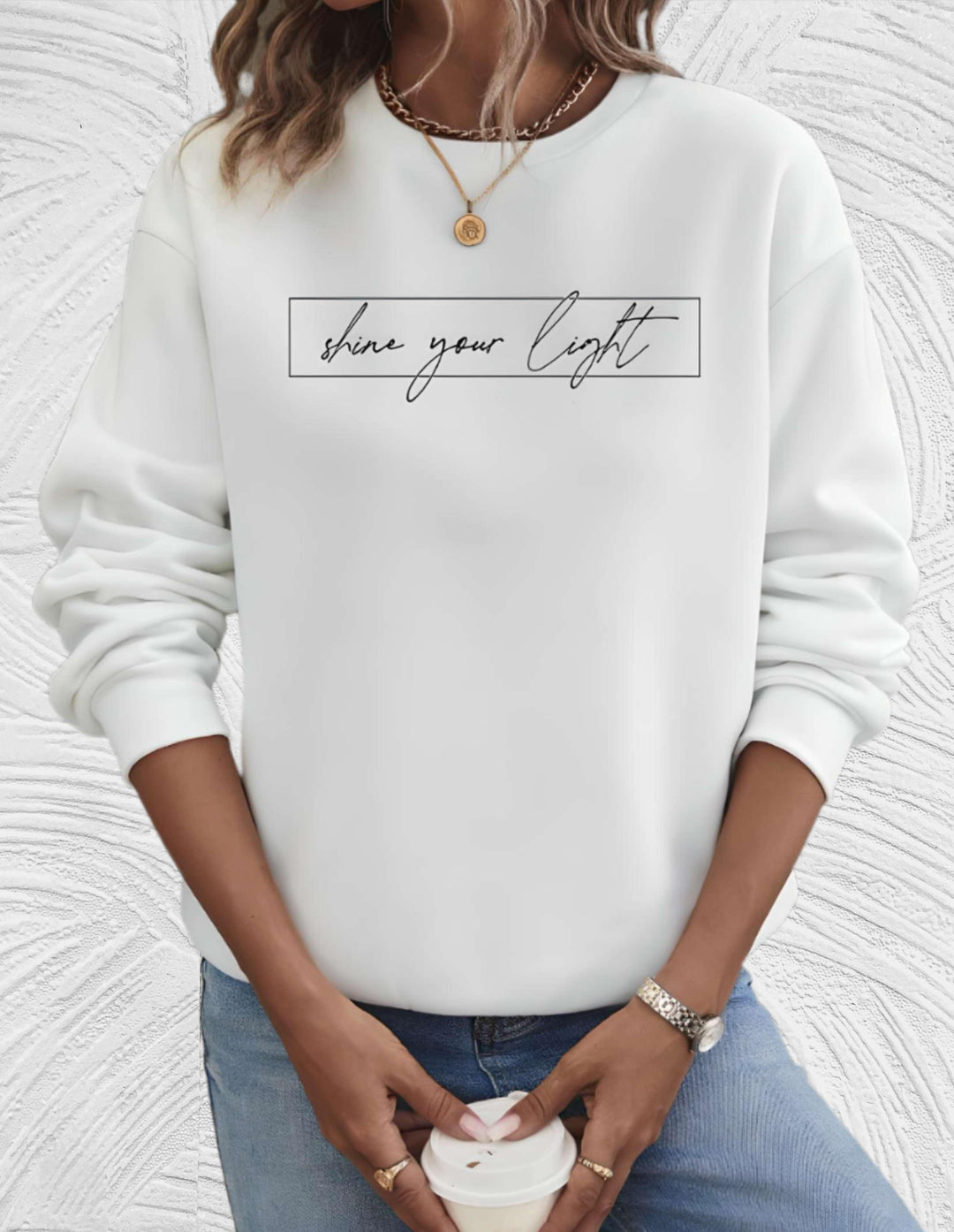 EB | Oversized Damenpullover mit Rundhalsausschnitt