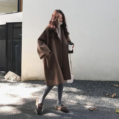 EB | Übergrößen Wollmischung Trenchcoat