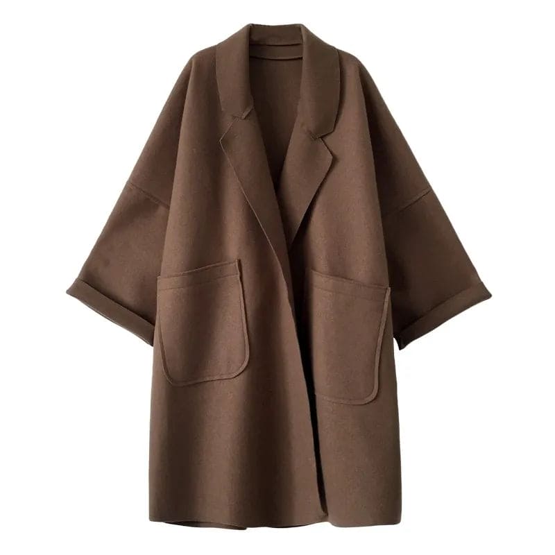 EB | Übergrößen Wollmischung Trenchcoat