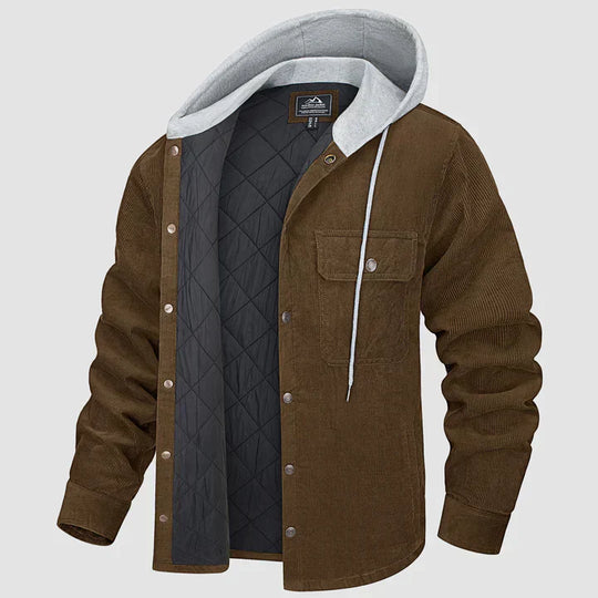 EB | Gepolsterte Herrenjacke mit Kapuze
