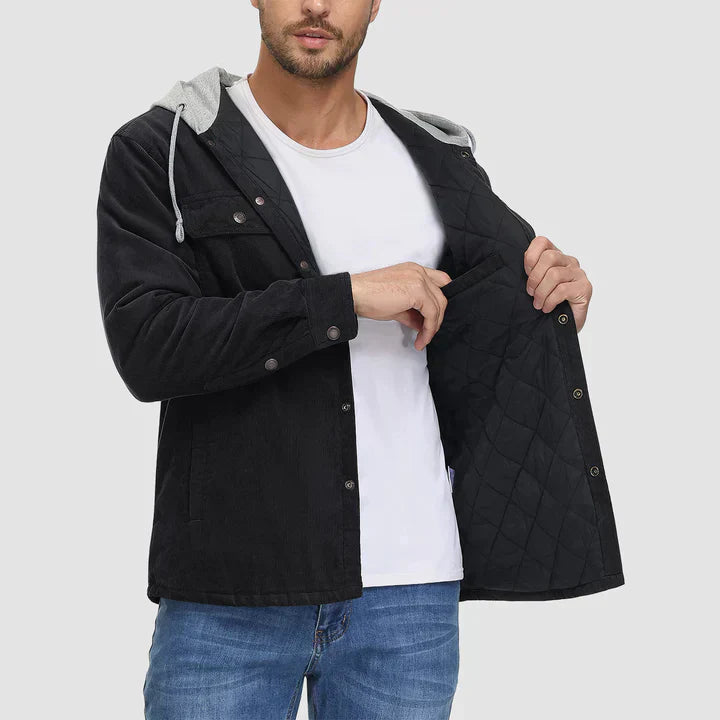 EB | Gepolsterte Herrenjacke mit Kapuze