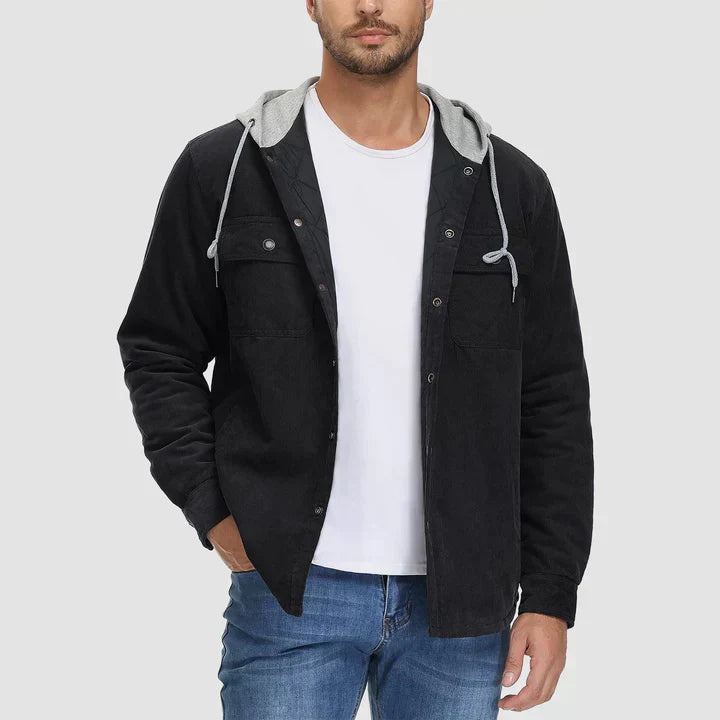 EB | Gepolsterte Herrenjacke mit Kapuze