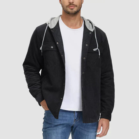 EB | Gepolsterte Herrenjacke mit Kapuze