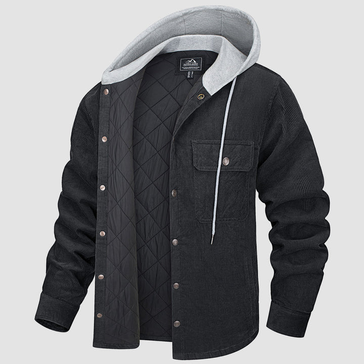 EB | Gepolsterte Herrenjacke mit Kapuze