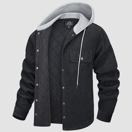 EB | Gepolsterte Herrenjacke mit Kapuze