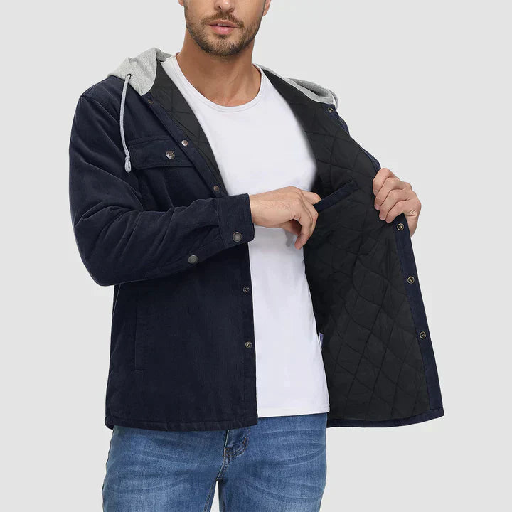 EB | Gepolsterte Herrenjacke mit Kapuze