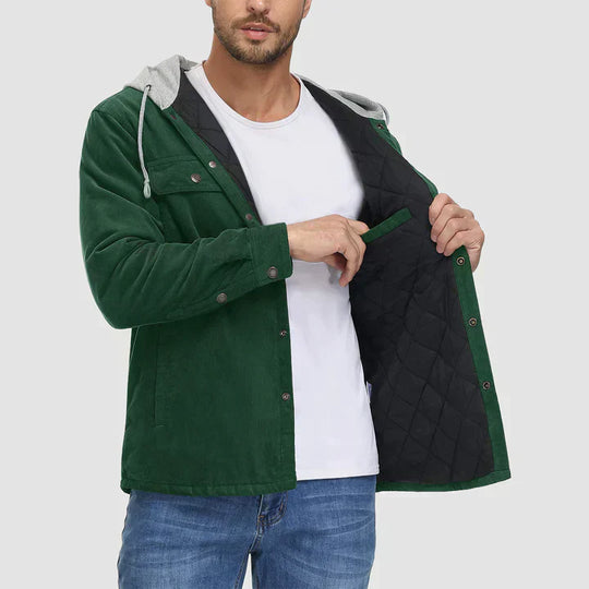 EB | Gepolsterte Herrenjacke mit Kapuze